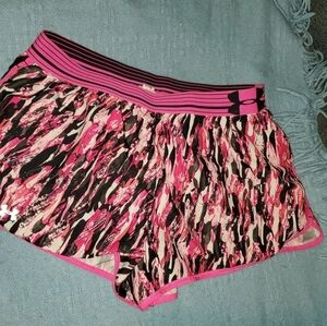 Pink Under Armour Womens running Shorts